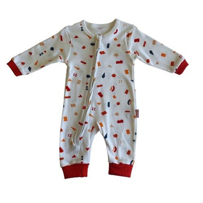 Baby Zippered Sleepsuit %100 Cotton