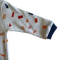 Baby Zippered Sleepsuit %100 Cotton