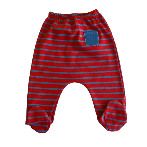 Baby Footed Pant Blue Striped