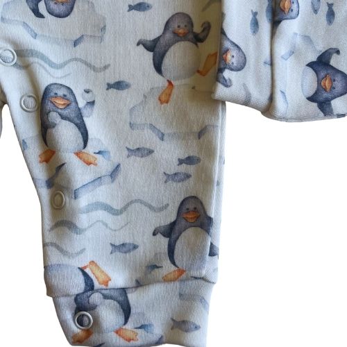 Baby Sleepsuit %100 Cotton Penguin