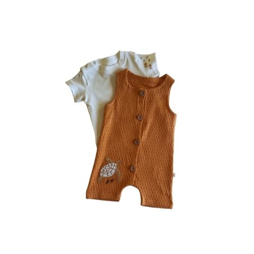 Baby t-shirt Rompers Set