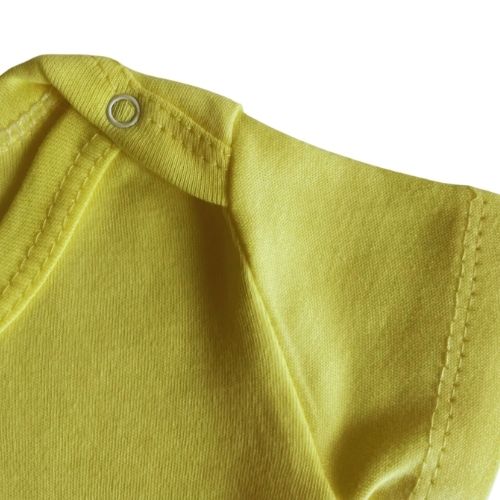 Basic Baby Bodysuits Short Sleeve %100 Cotton Yellow