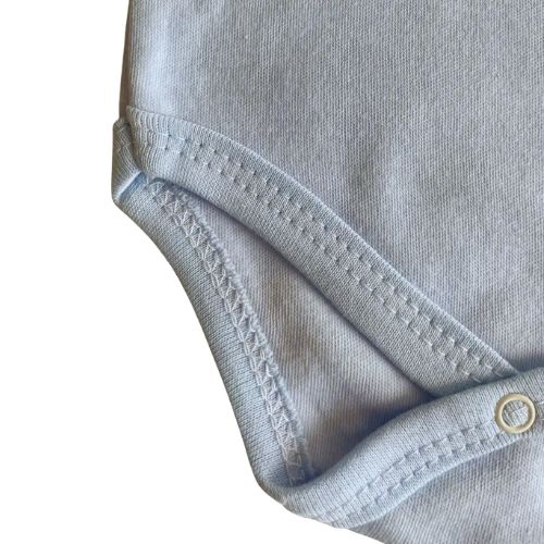 Basic Baby Bodysuits Long Sleeve %100 Cotton Blue