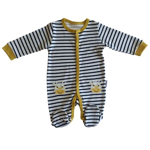 Baby Sleepsuit Long Sleeve Cow