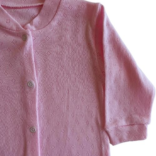 Baby Sleepsuit %100 Cotton Pink