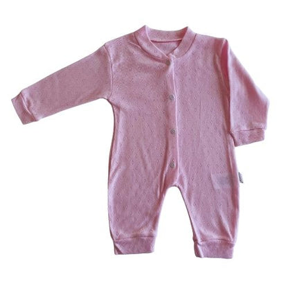 Baby Sleepsuit %100 Cotton Pink