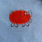 Baby Bodysuits Long Sleeve Red Elephant