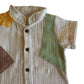 Four-color Split Button Rompers