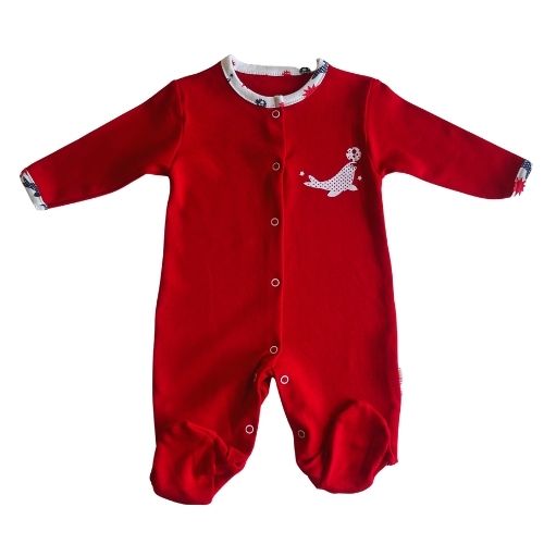 Baby Sleepsuit Red