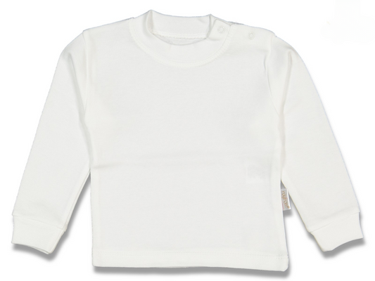 Baby Sweatshirt %100 Cotton White